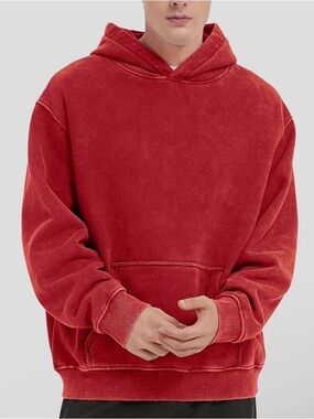 Unisex Fleece Acid Wash Hoodie